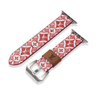 Leather Monogram Apple Watch Bands