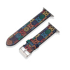 Leather Monogram Apple Watch Bands