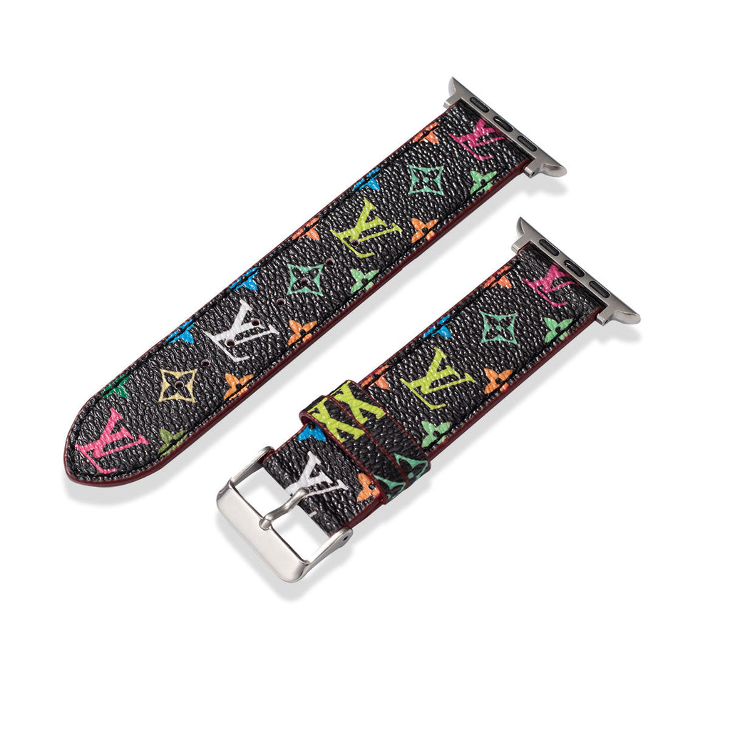 Leather Monogram Apple Watch Bands