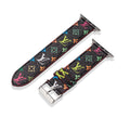 Leather Monogram Apple Watch Bands