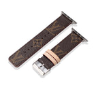 Leather Monogram Apple Watch Bands