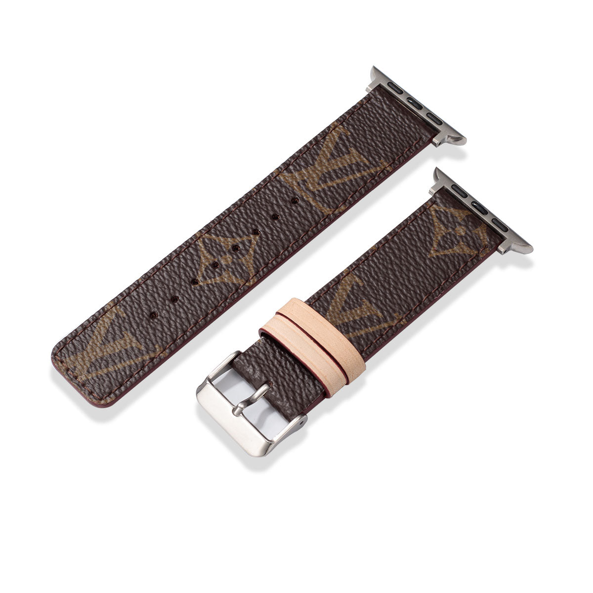 Leather Monogram Apple Watch Bands
