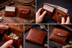 Handmade Full-Grain Leather Bifold Wallet