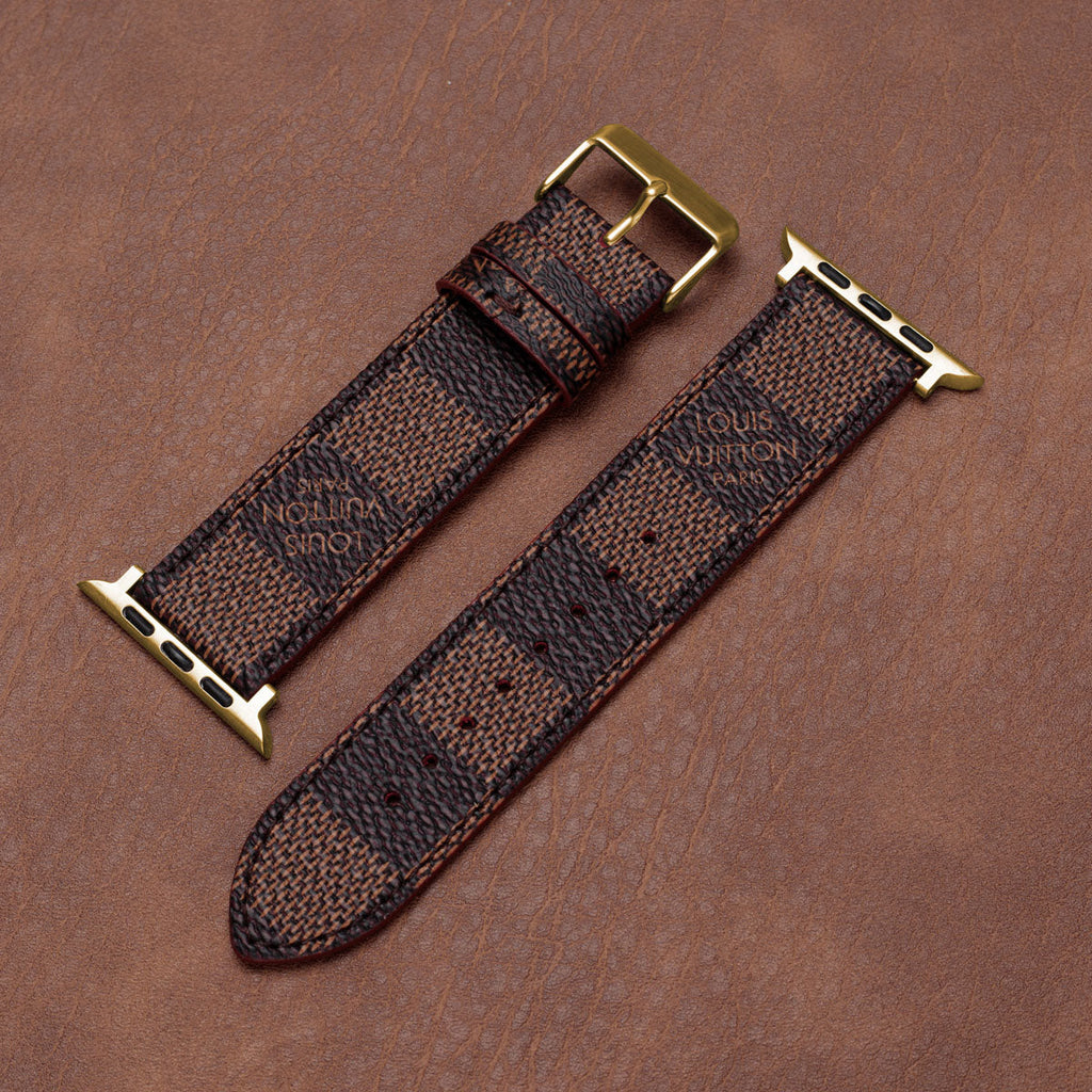 Leather Monogram Apple Watch Bands
