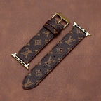 Leather Monogram Apple Watch Bands