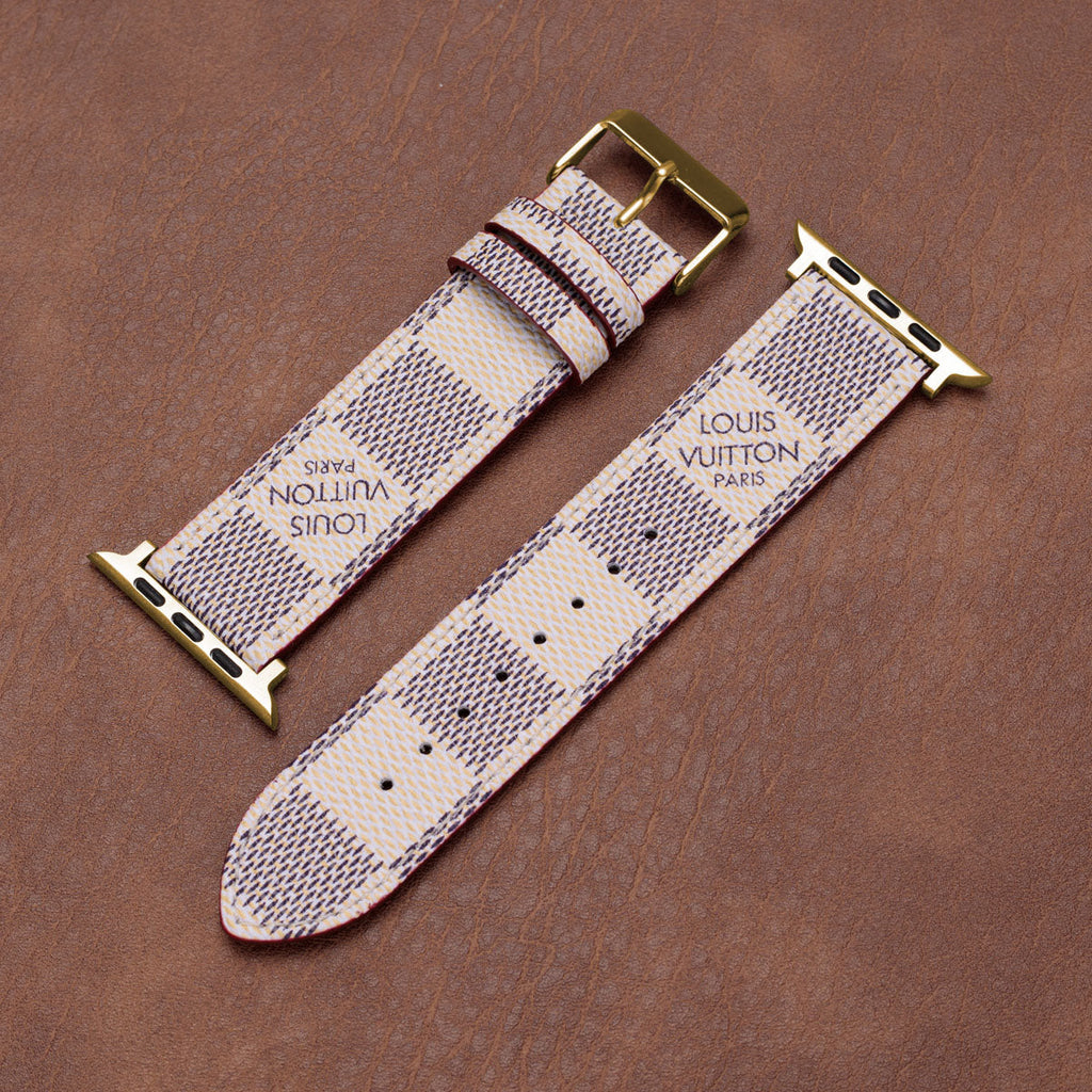 Leather Monogram Apple Watch Bands