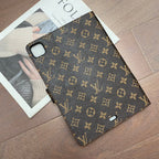 Luxus vászon Monogram bőr friss nyári téma mintás Apple iPad tok