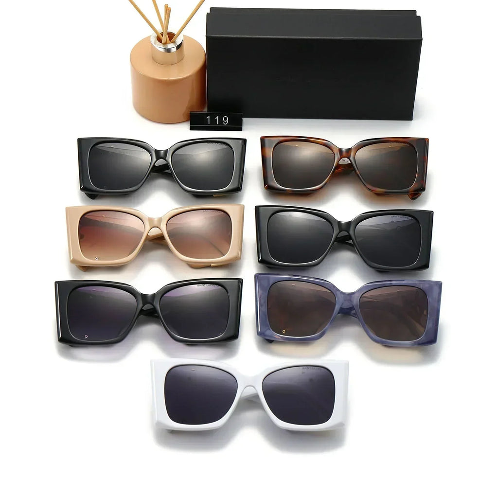 Óculos de sol luxuosos com armação grande Y-01