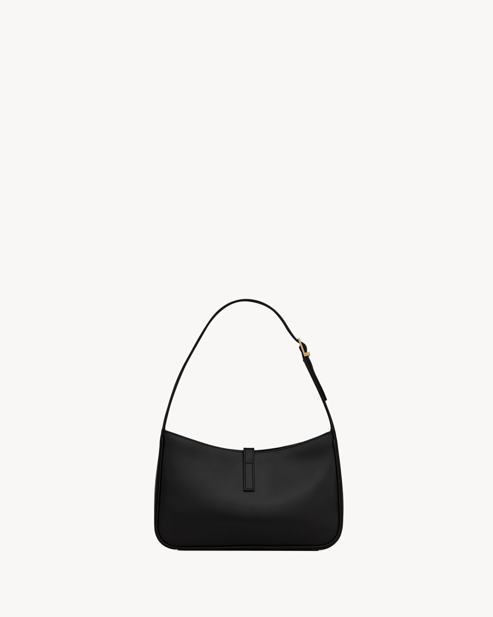 Smooth Leather Hobo Shoulder Bag
