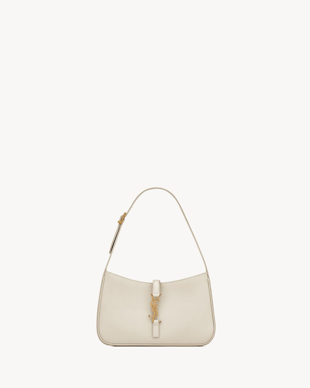 Smooth Leather Hobo Shoulder Bag