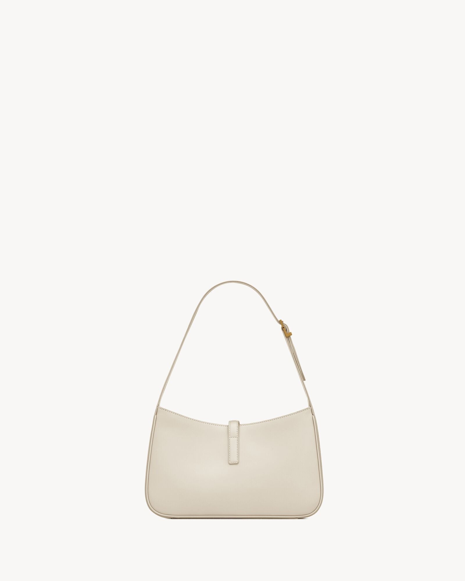 Smooth Leather Hobo Shoulder Bag