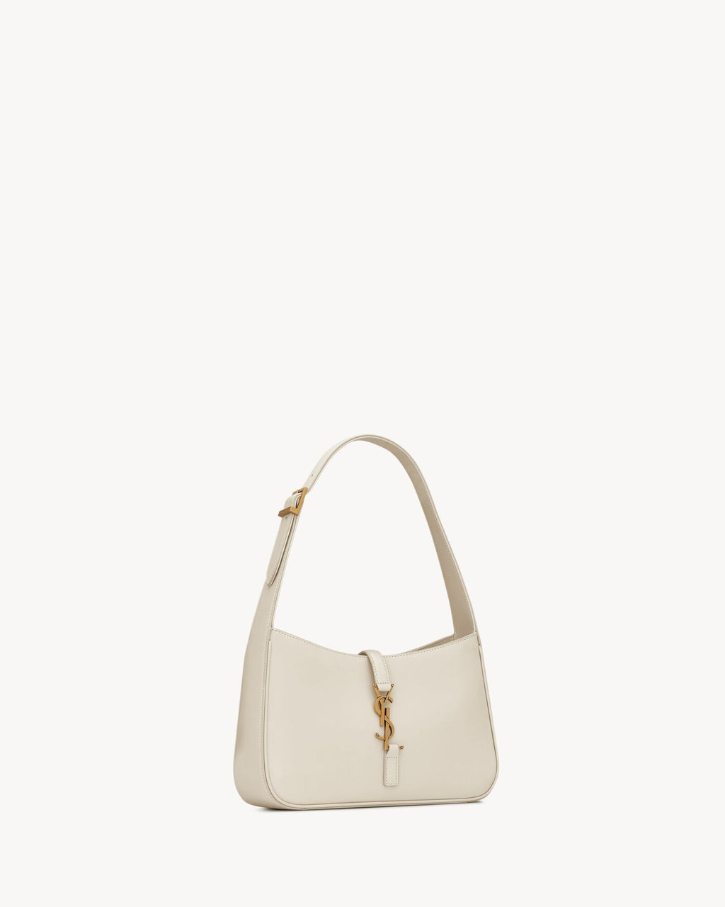 Smooth Leather Hobo Shoulder Bag