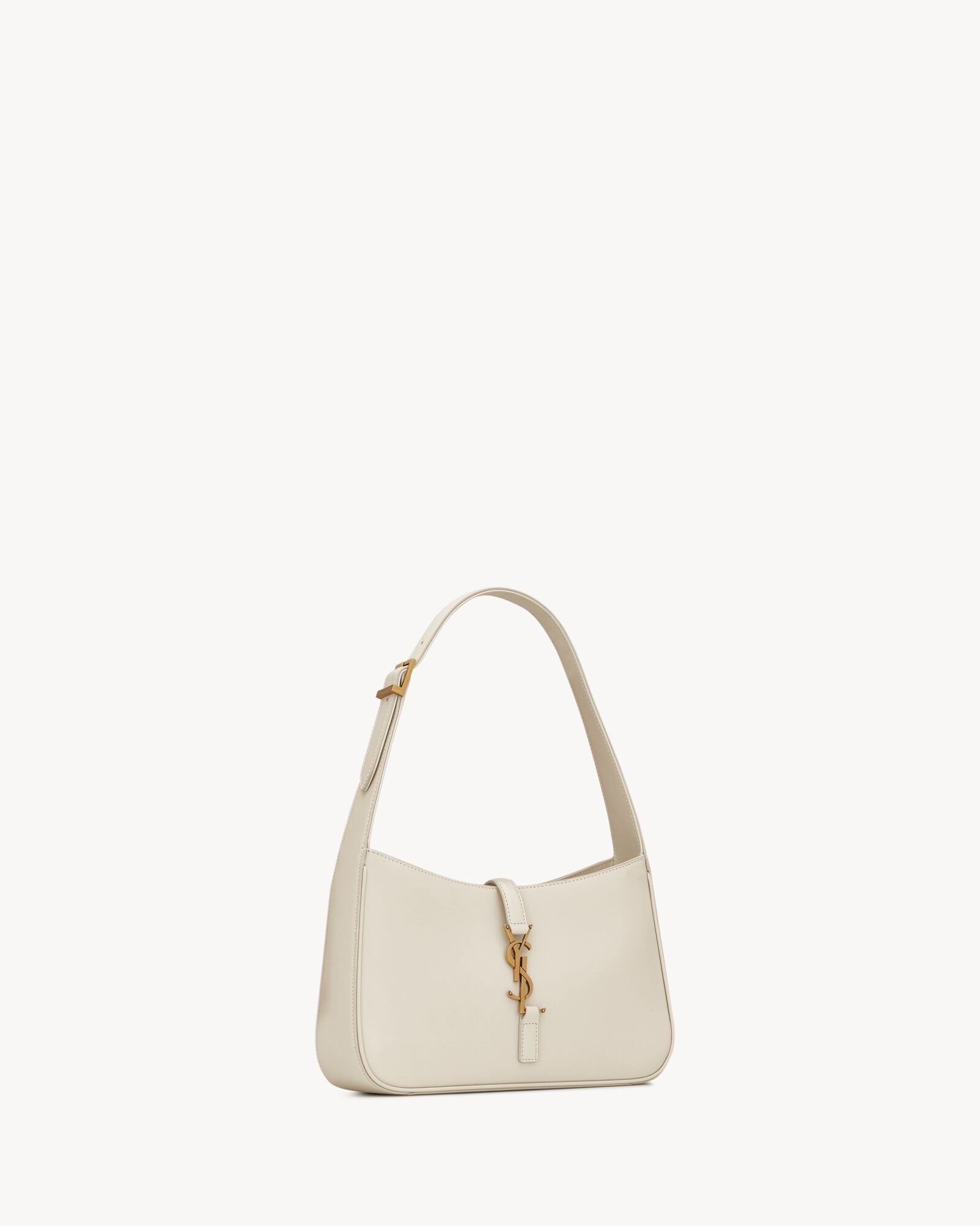 Smooth Leather Hobo Shoulder Bag