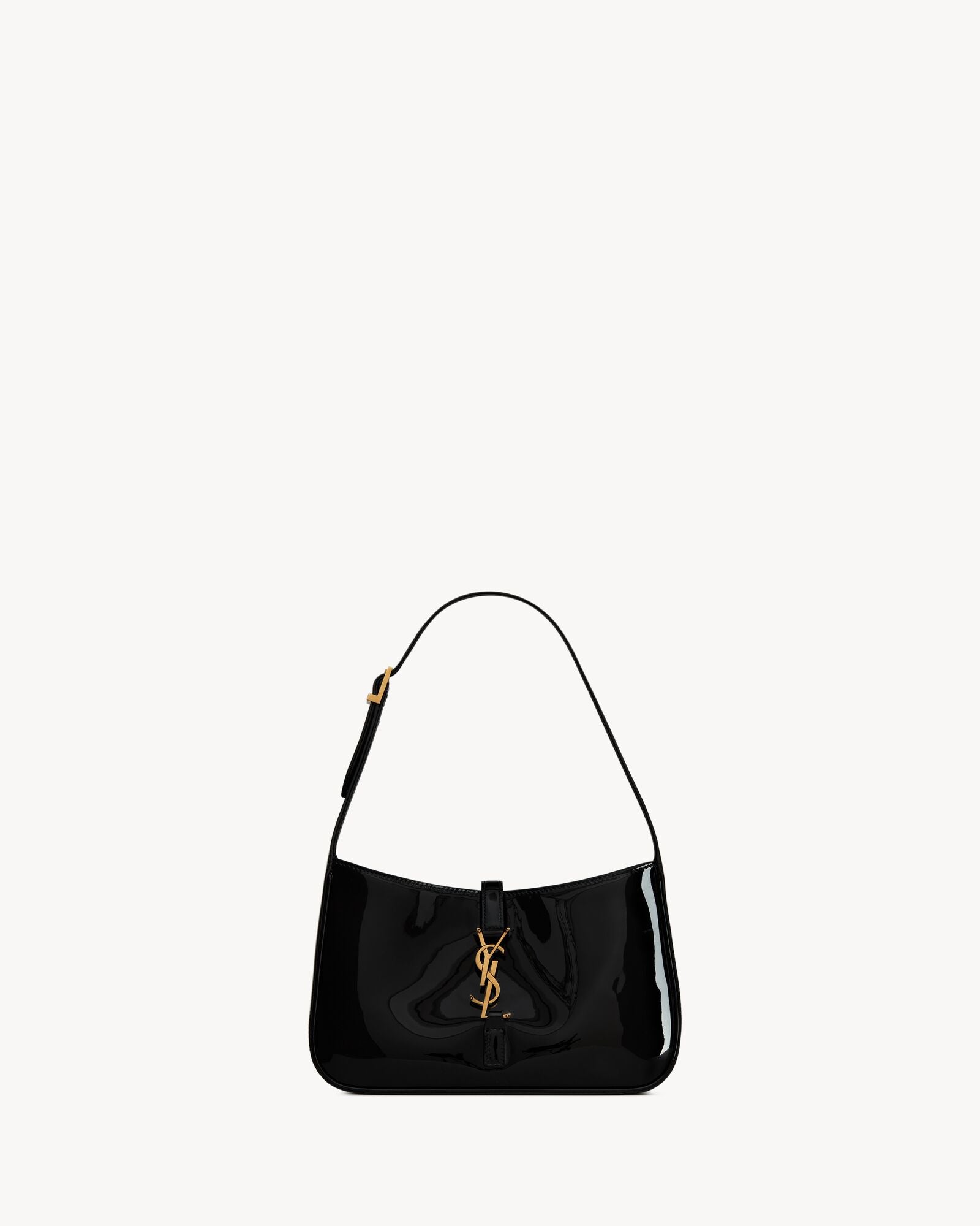 Smooth Leather Hobo Shoulder Bag