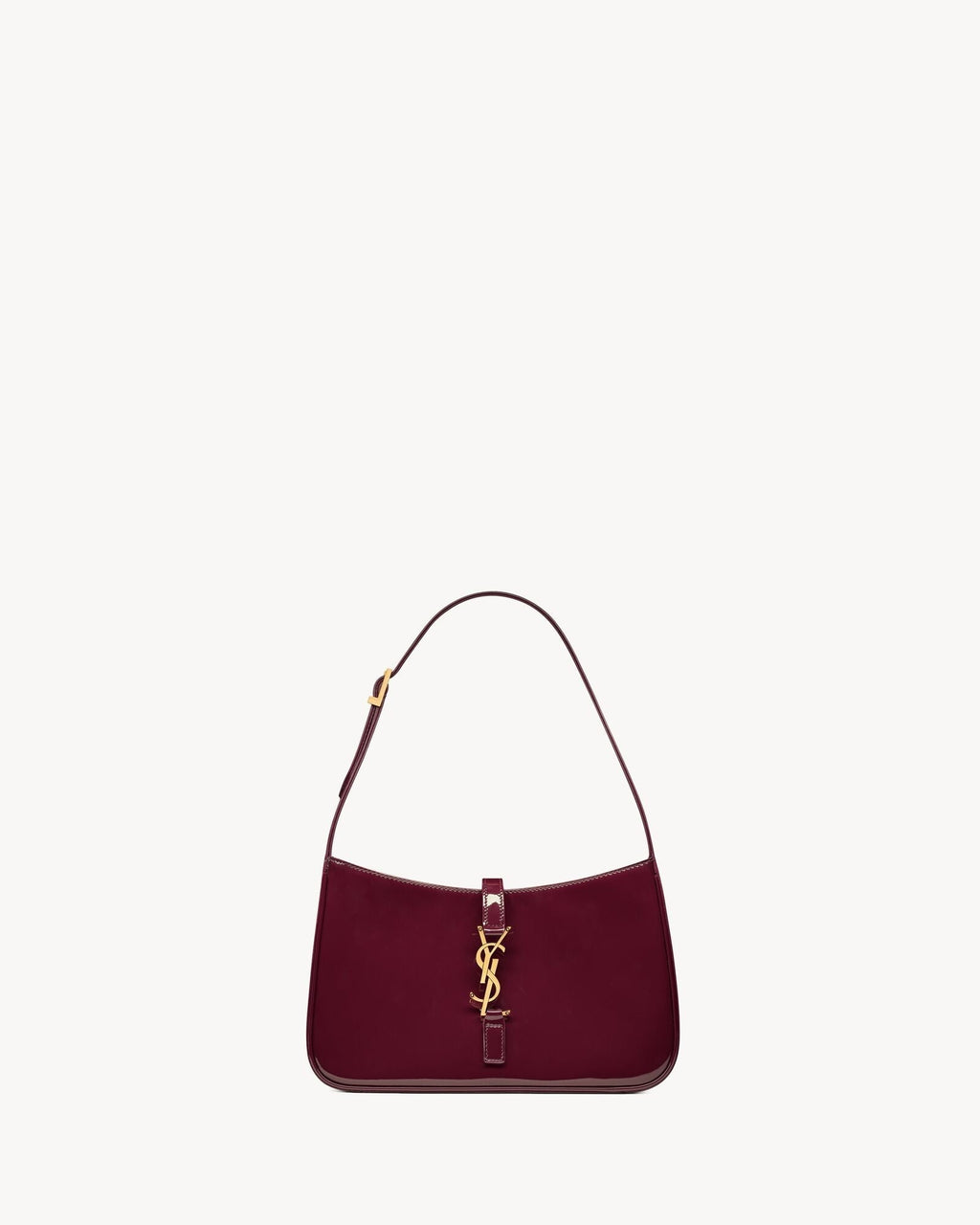 Smooth Leather Hobo Shoulder Bag