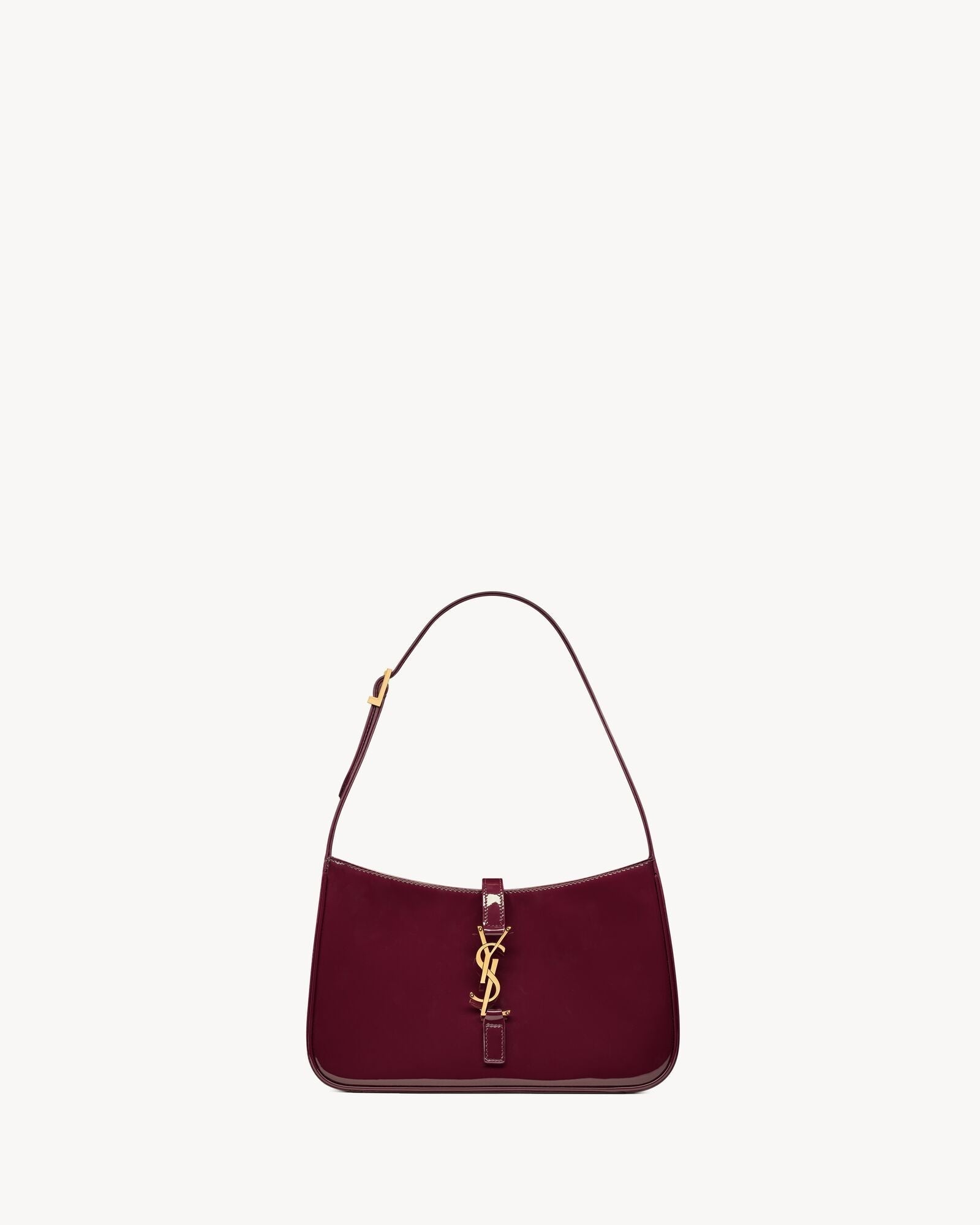Smooth Leather Hobo Shoulder Bag