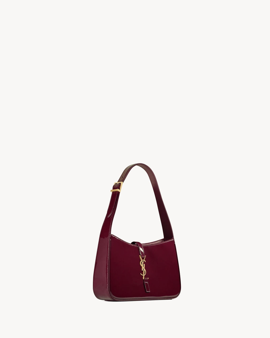 Smooth Leather Hobo Shoulder Bag