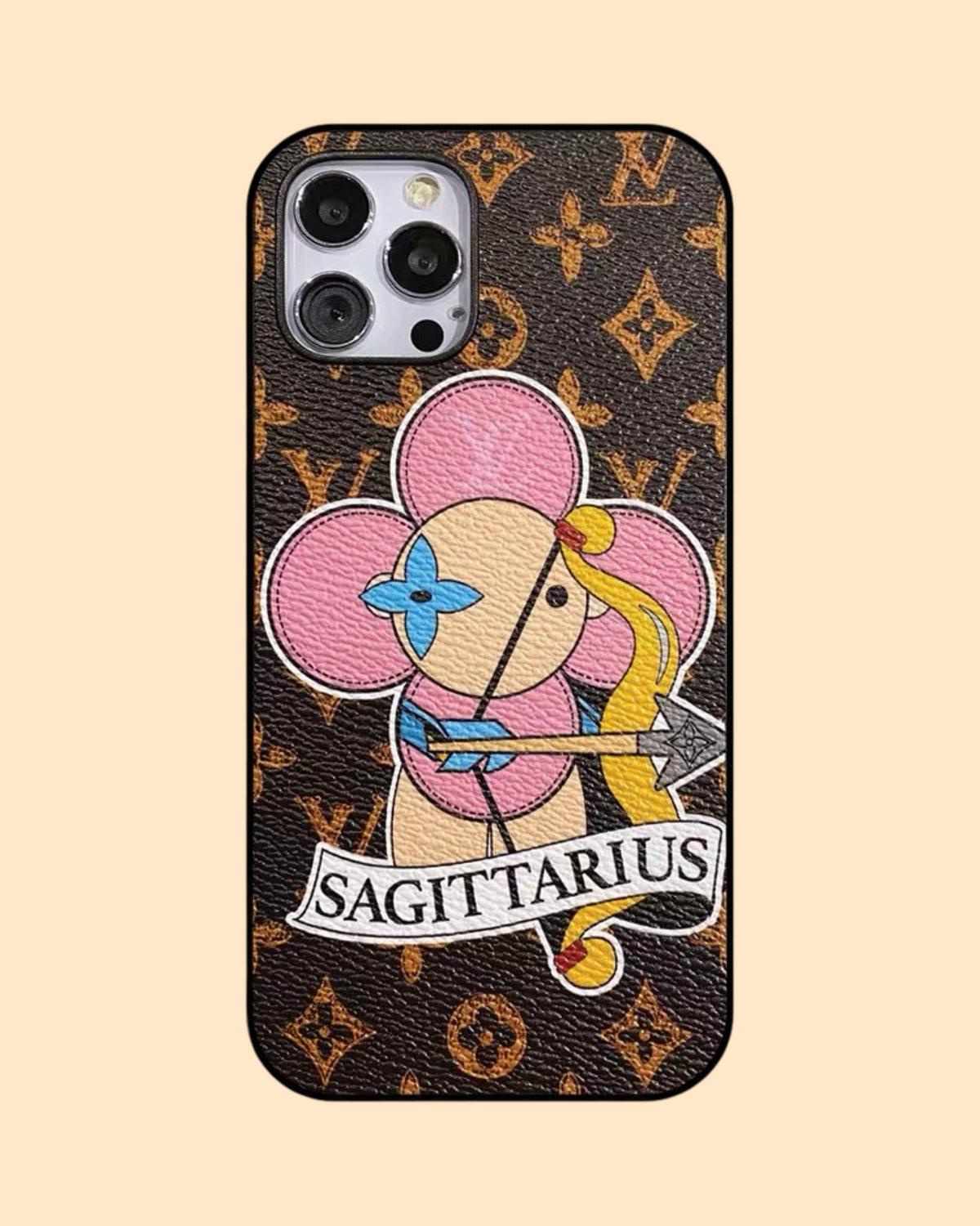 Sagittaire Amour Peint iPhone Case Sur mesure