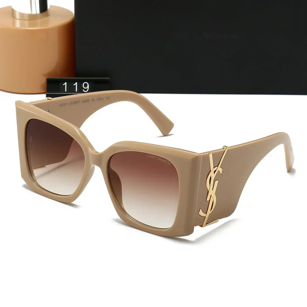Óculos de sol luxuosos com armação grande Y-01