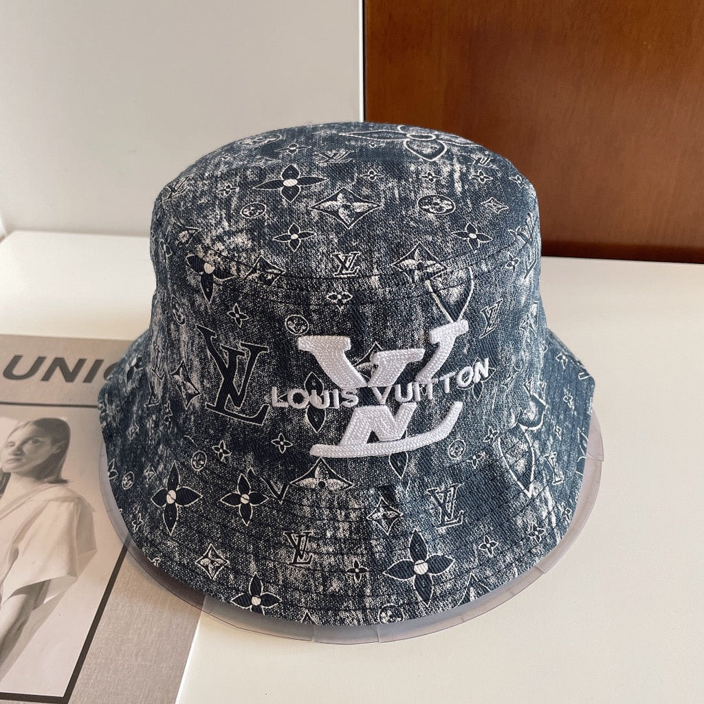 Luxury Monogram Embroidered Bucket Hat