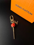 Luxury Lollipop Monogram Bag Charm Keychain