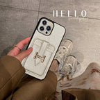 H 卡包皮革 iPhone 保護殼