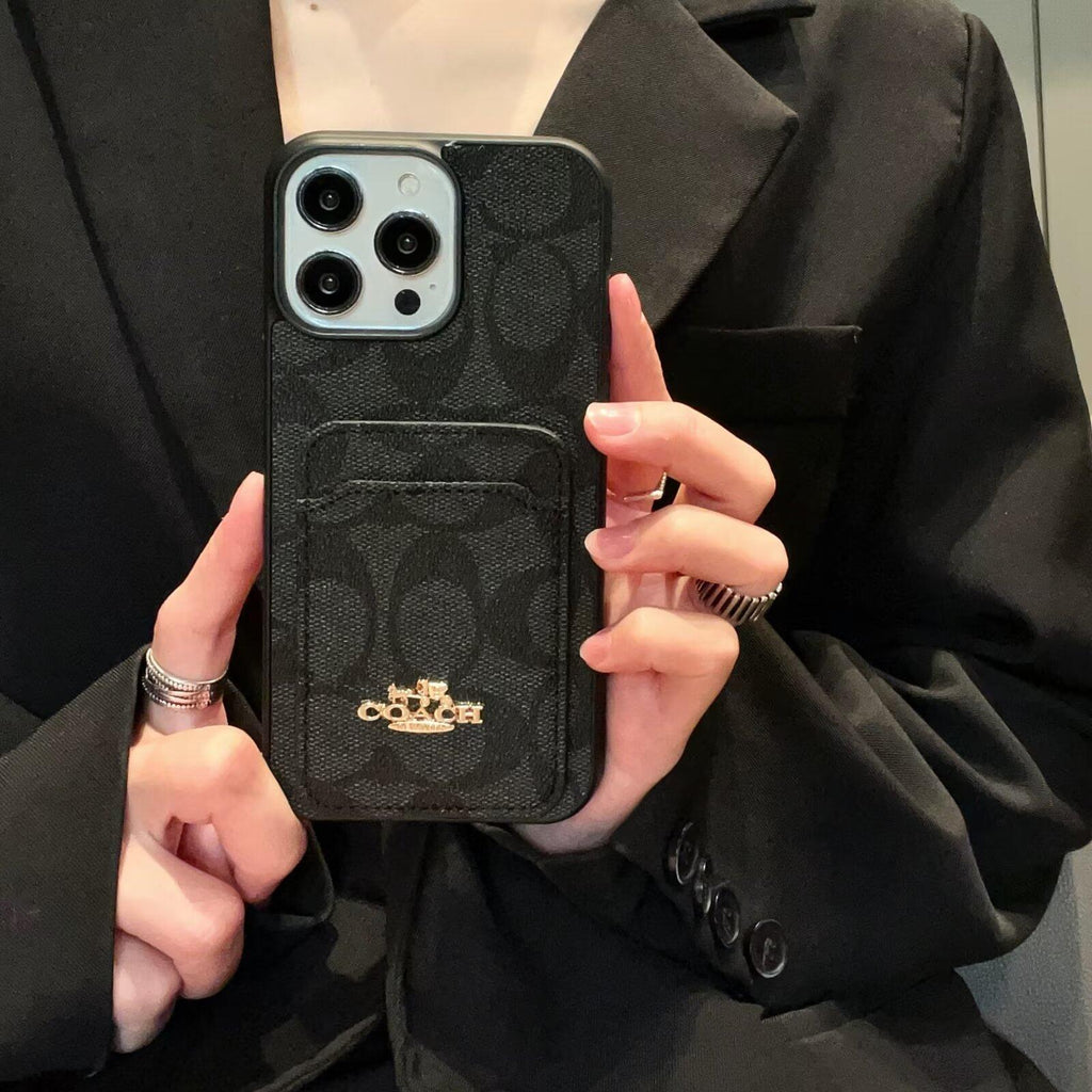 經典卡包皮革 iPhone 保護殼