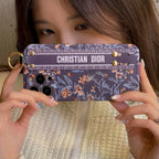 Fashion Purple & White Wristband iPhone Case