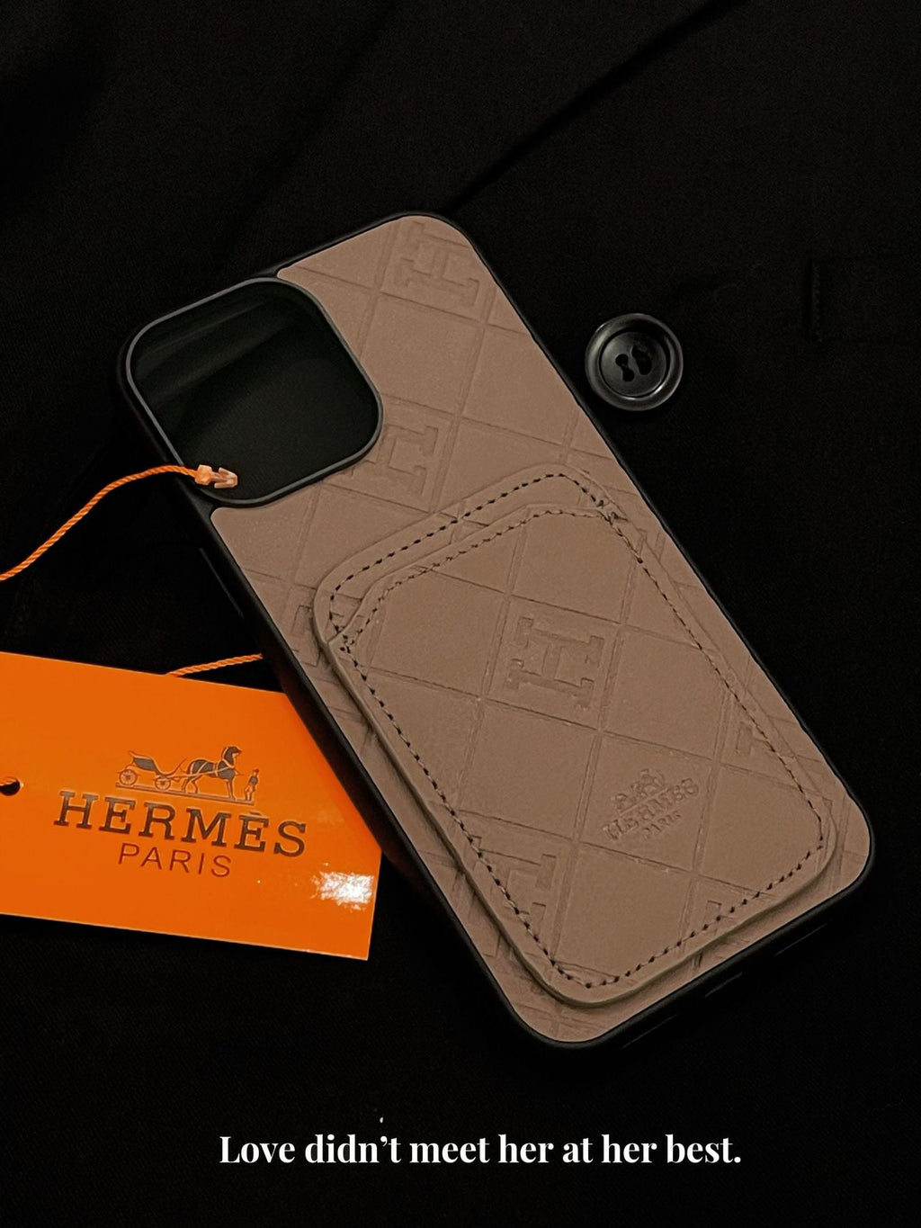 H Leren iPhone-hoesje met kaarthouder