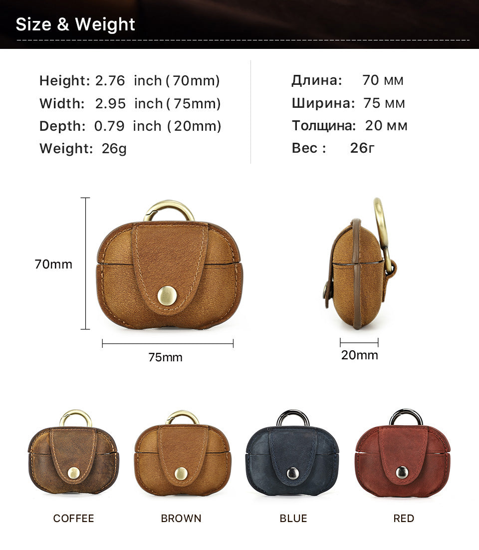 Genuine Leather Case for AirPods Pro/Pro2/3