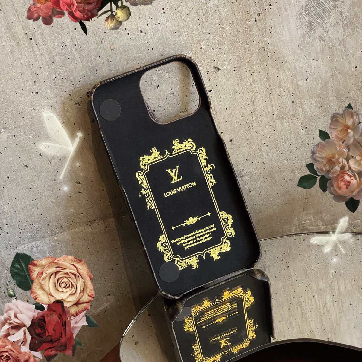 Husă de lux pentru iPhone cu suport pentru carduri CrossBody