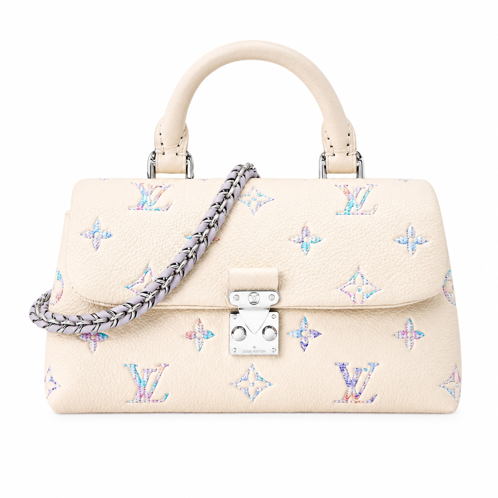 Pearl Monogram Mini Top Handle Bag