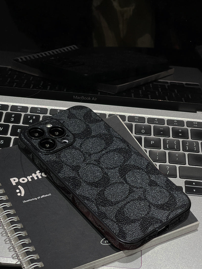 Κλασική θήκη iPhone Μαύρη -QB240402