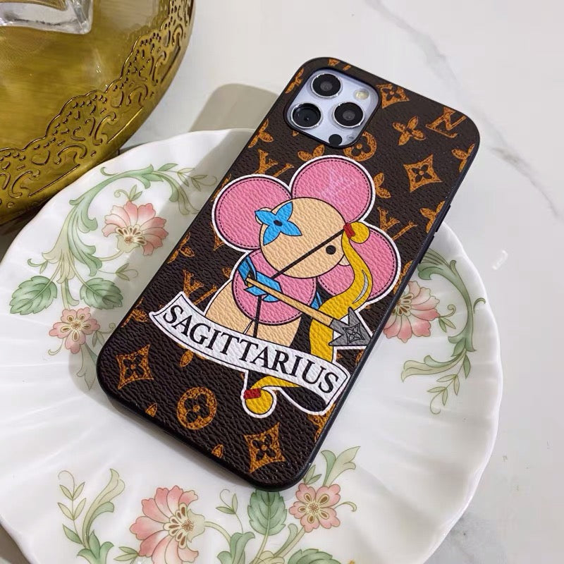 Sagittaire Amour Peint iPhone Case Sur mesure