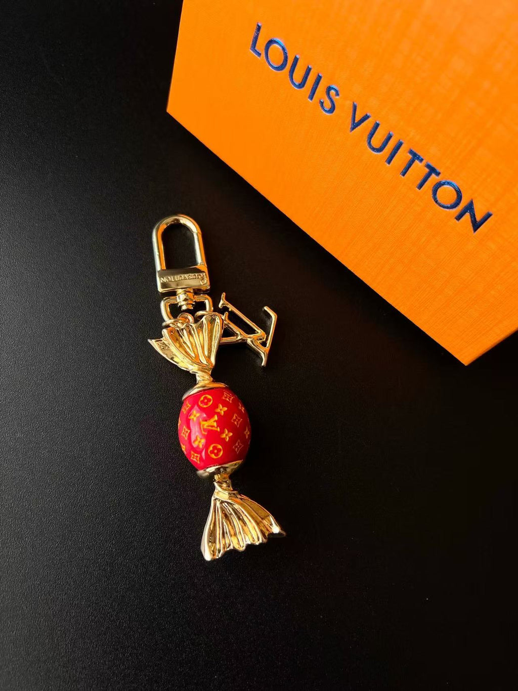 Luxury Lollipop Monogram Bag Charm Keychain