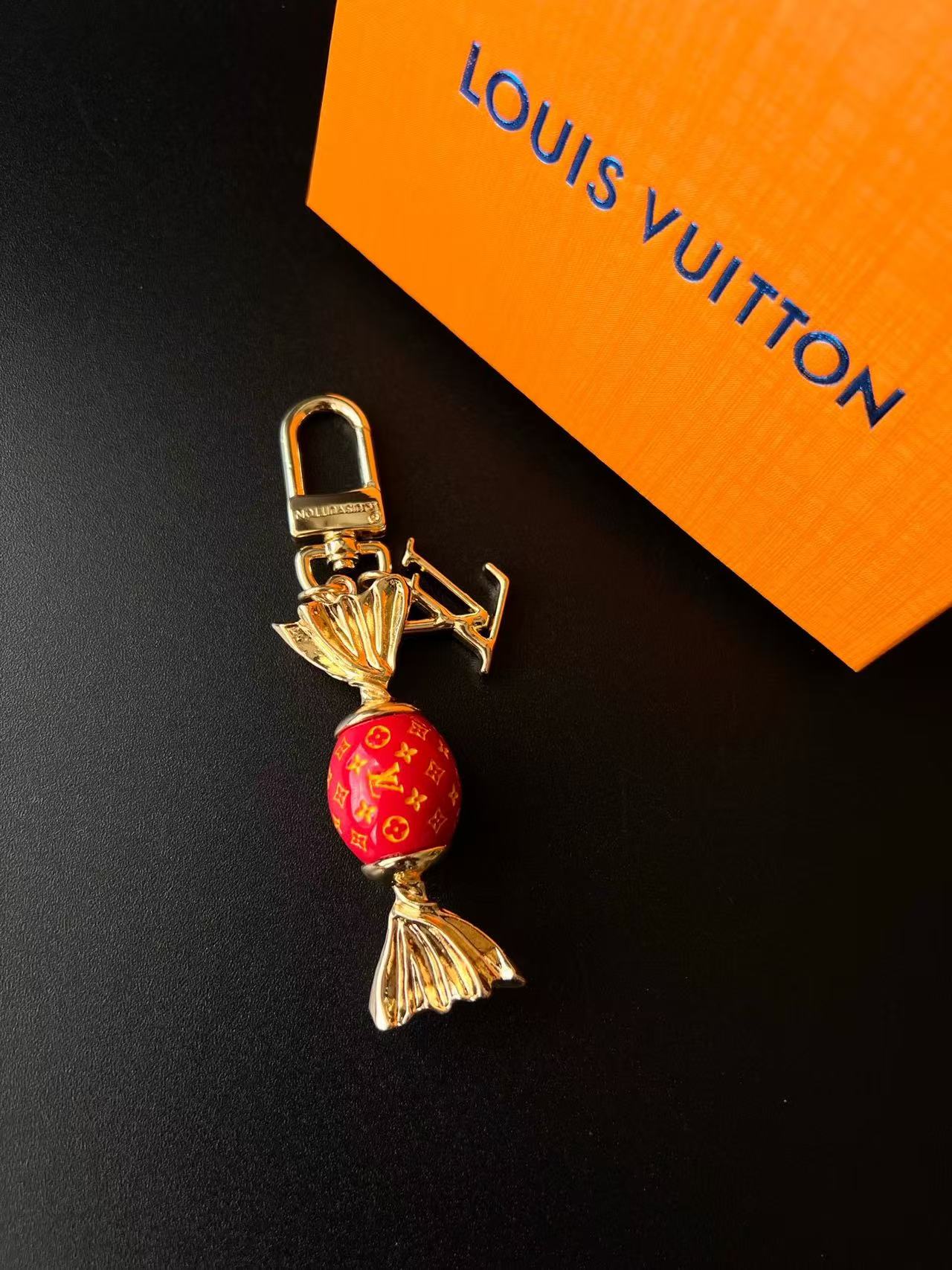 Luxury Lollipop Monogram Bag Charm Keychain