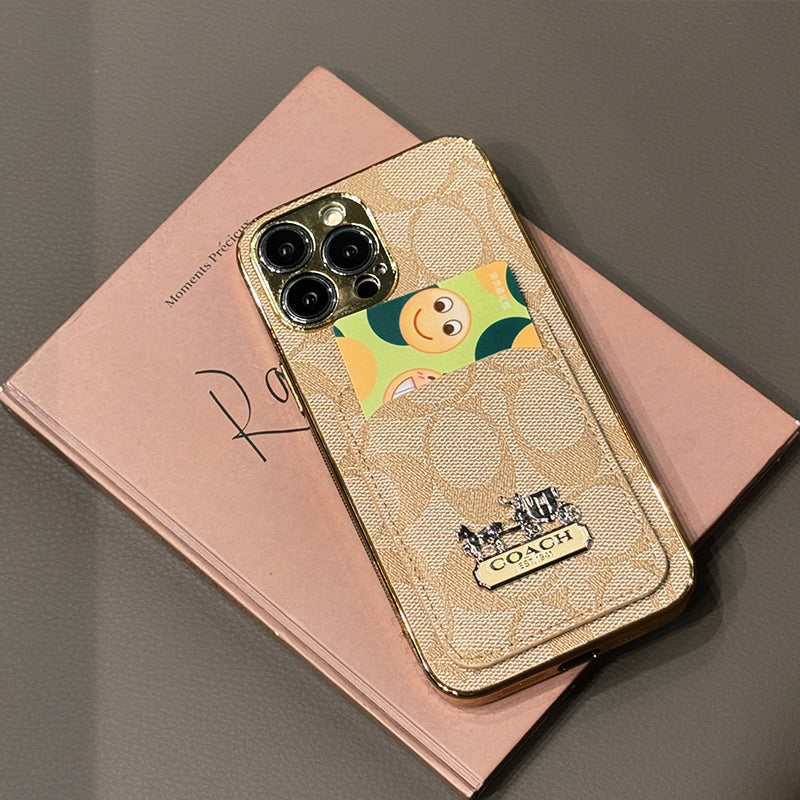 經典卡包皮革 iPhone 保護殼