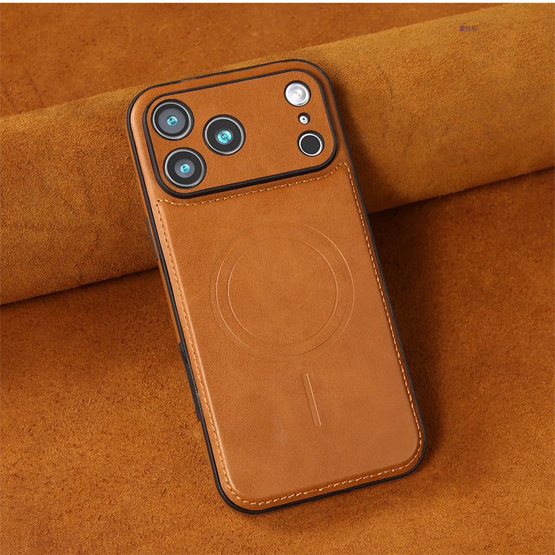 High-Quality Imitation Leather MagSafe Case