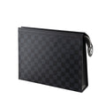Vintage Check Leather Clutch