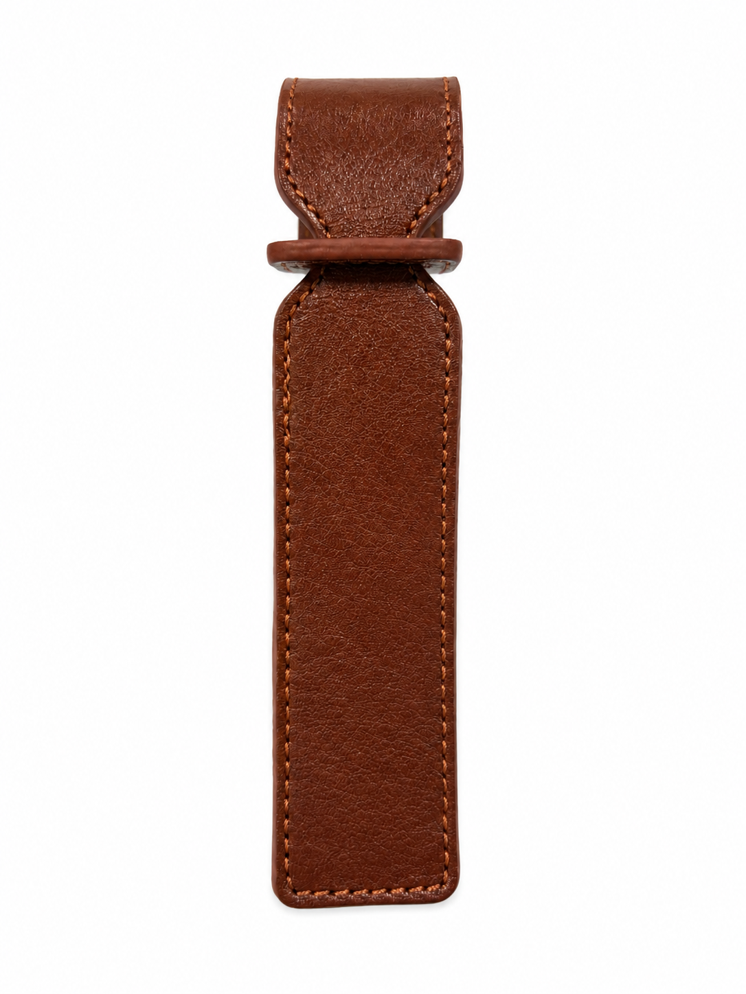 Handmade Brown Leather Luggage Tag - view 1