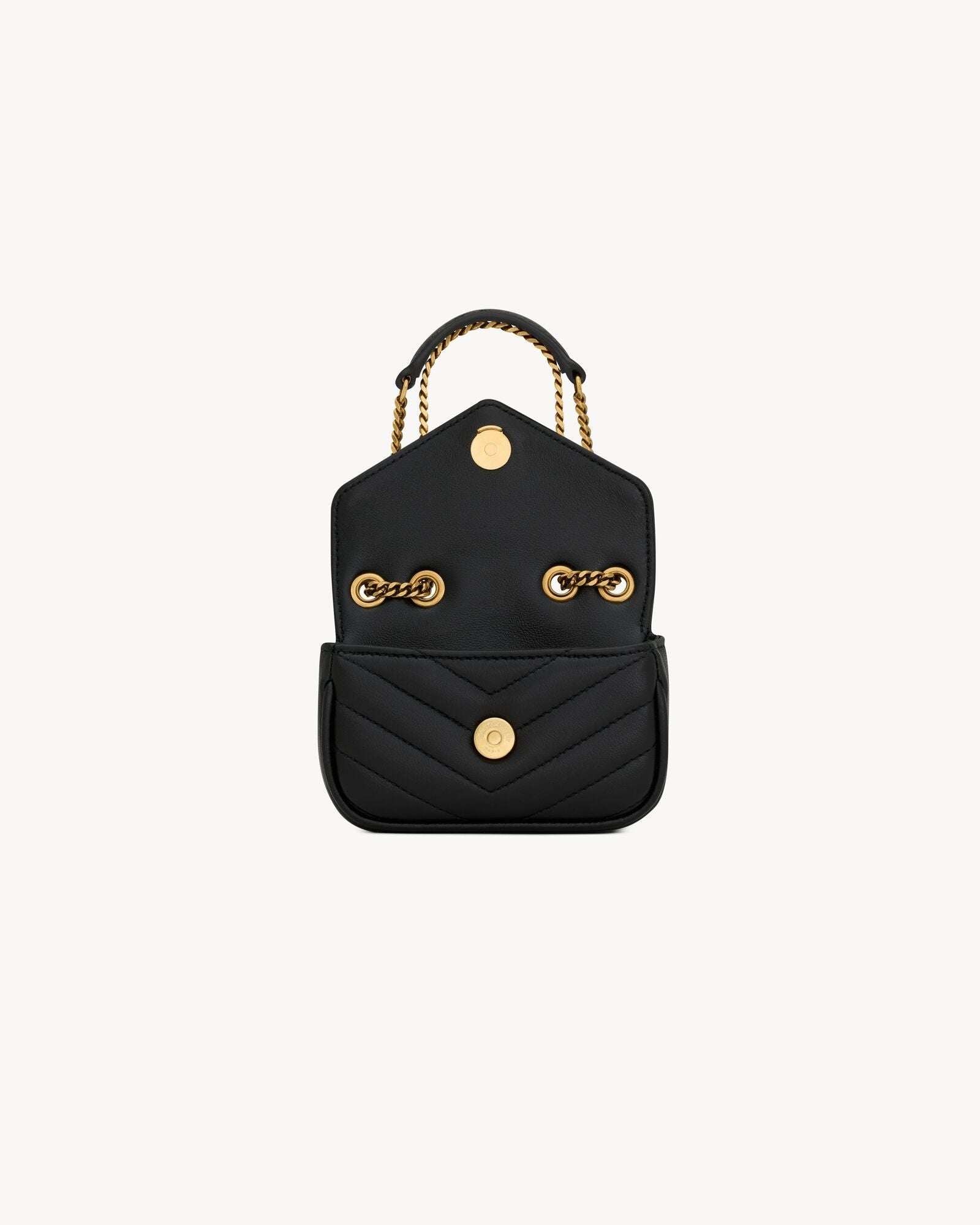 L-Y Leather Mini Chain Adjustable Handbag Wallet