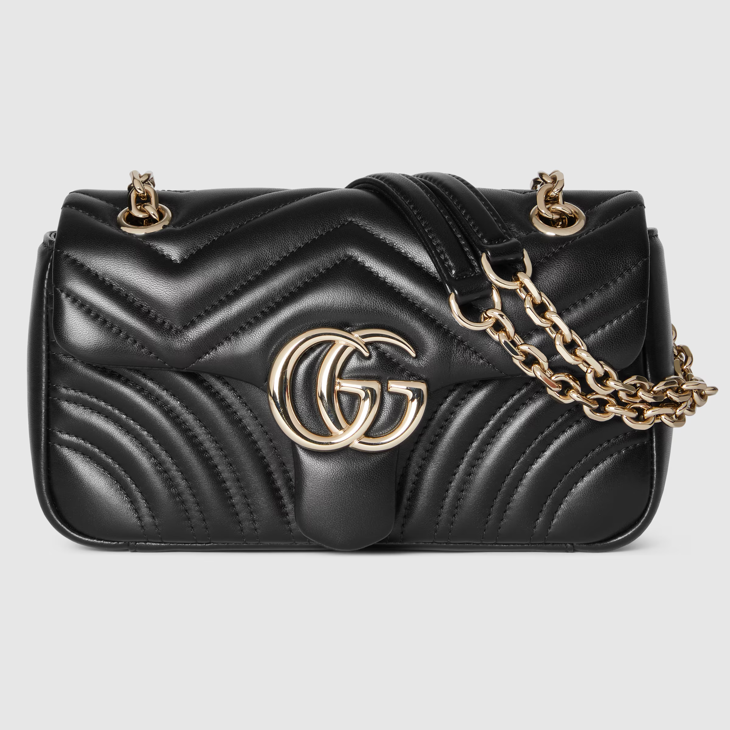 Quilted Leather Chain Shoulder Bag