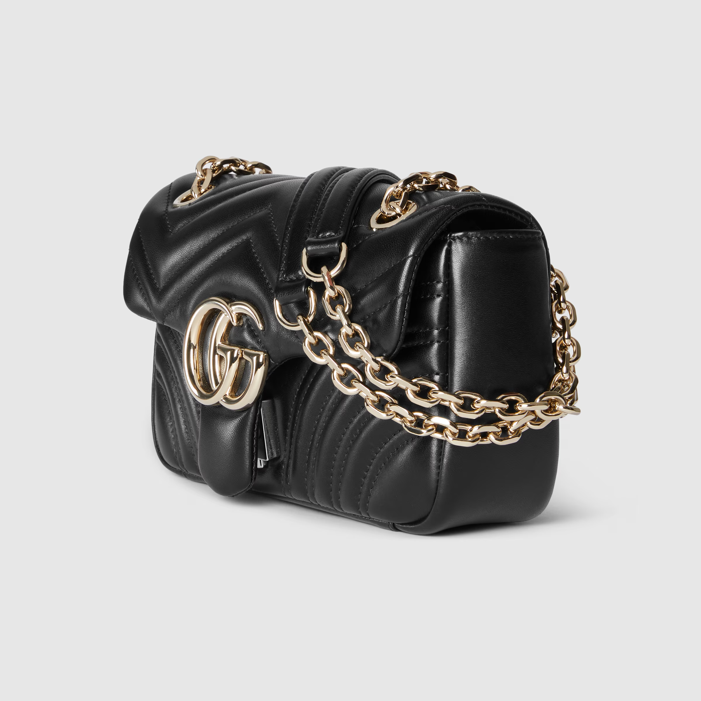 Quilted Leather Chain Shoulder Bag