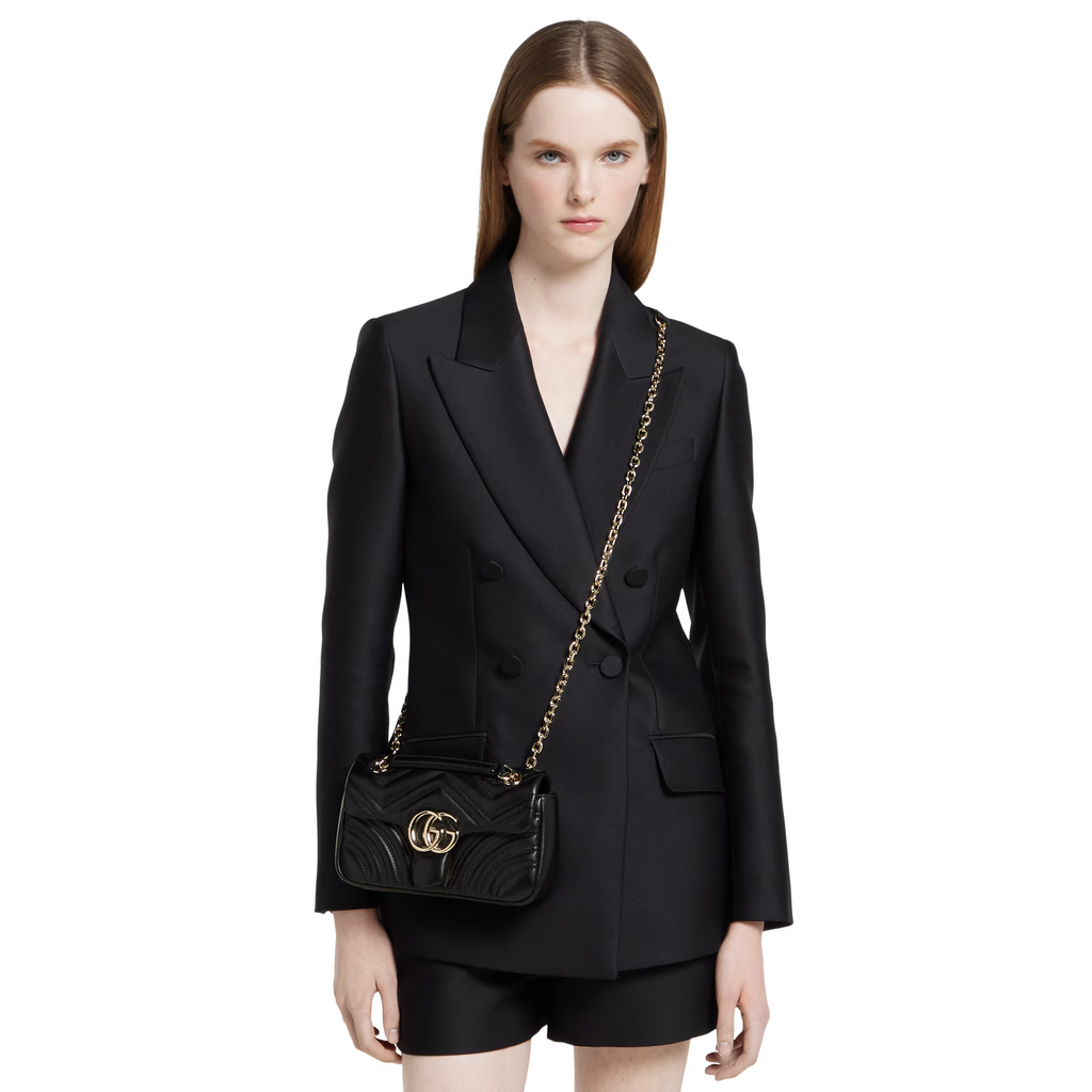 Quilted Leather Chain Shoulder Bag