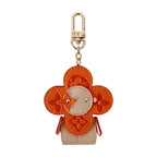 Flower Leather Bag Charm | Cute Keychain & Handbag Accessory