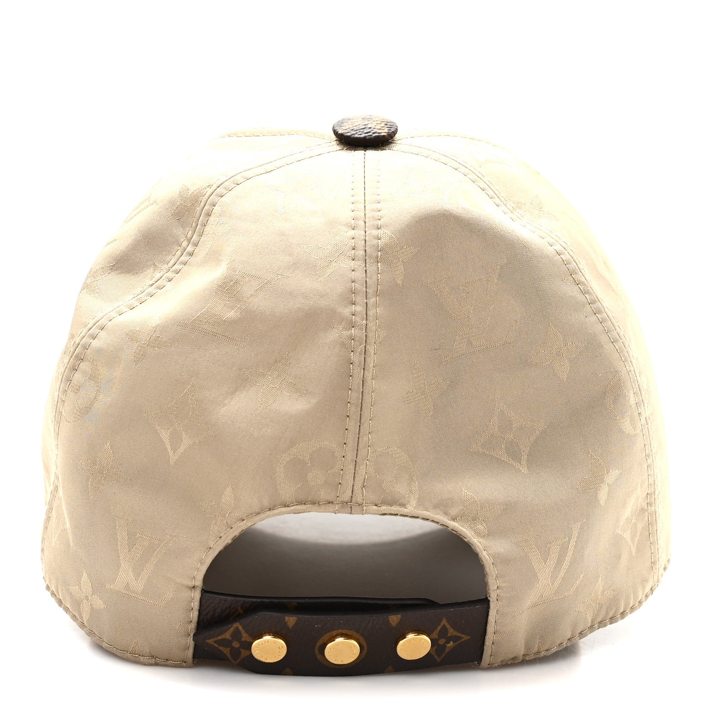 Beige Contrast Brim Baseball Cap