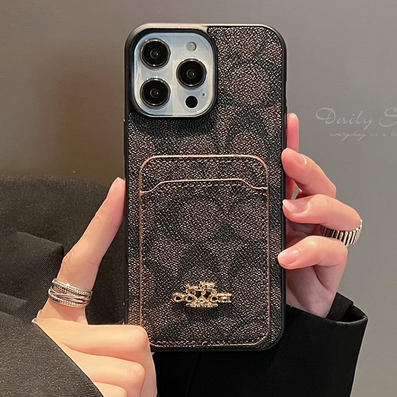 經典卡包皮革 iPhone 保護殼