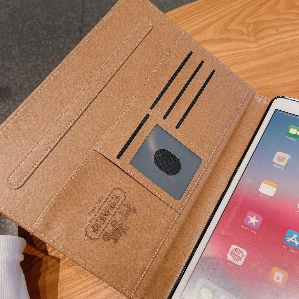 プレミアム レザー クラシック Apple iPad タブレット ケース