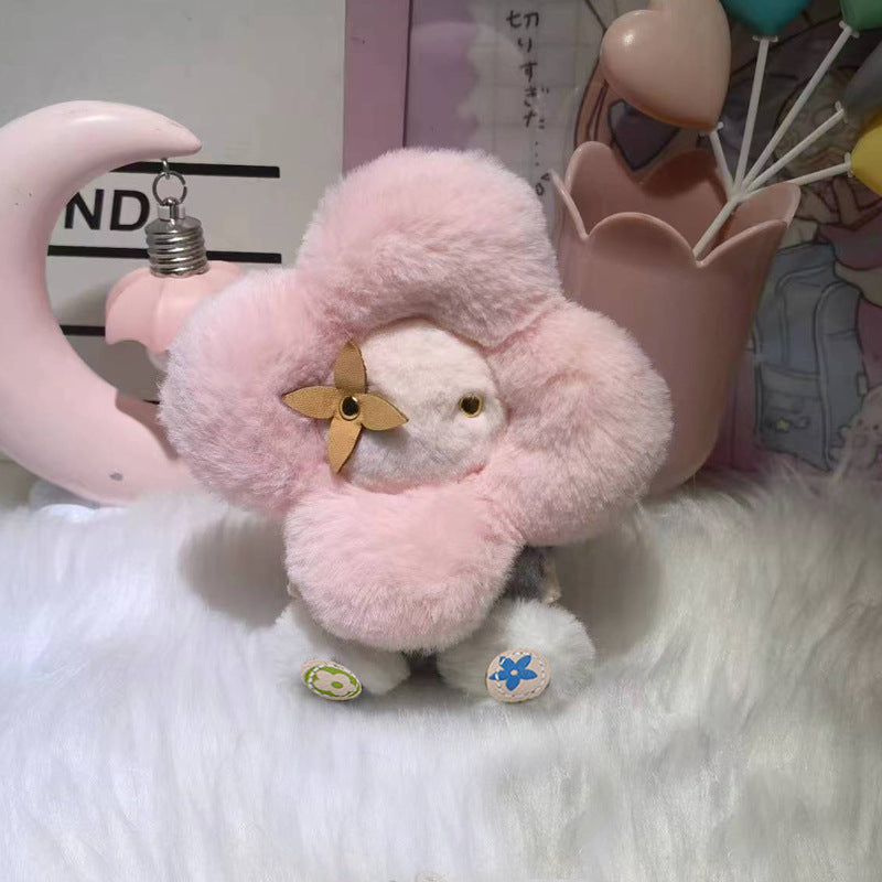 Lindo llavero de felpa de girasol – Colgante para bolso de muñeca Vivienne para mujer, decoración de mochila para coche<rAMP>