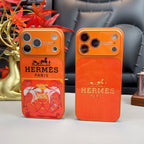H Luxe iPhone-hoesje uit de oranje serie